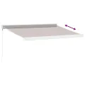 Auvent manuel rétractable marron 350x250 cm