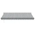 Auvent rétractable automatique anthracite et blanc 450x350 cm