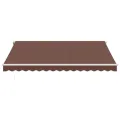 Auvent rétractable automatique avec LED marron 400x350 cm