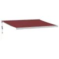 Auvent rétractable automatique bordeaux 400x300 cm