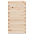 Jardinière 70x40x72 cm bois de pin massif