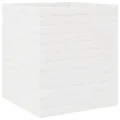 Jardinière blanc 40x40x46 cm bois de pin massif