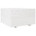 Jardinière blanc 80x80x49,5 cm bois de pin massif