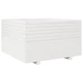 Jardinière blanc 80x80x49,5 cm bois de pin massif