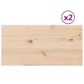 Dessus de table 2 pcs 70x35x2,5cm rectangulaire bois pin massif