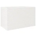 Jardinière blanc 110x60x68,5 cm bois de pin massif