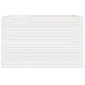 Jardinière blanc 110x60x68,5 cm bois de pin massif