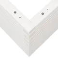 Jardinière blanc 110x60x68,5 cm bois de pin massif