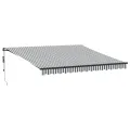 Auvent rétractable automatique avec LED anthracite et blanc