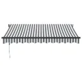 Auvent rétractable automatique anthracite et blanc 300x250 cm