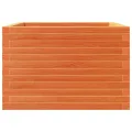 Jardinière cire marron 70x70x46 cm bois de pin massif