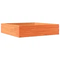 Jardinière cire marron 100x100x23 cm bois de pin massif