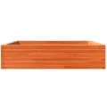 Jardinière cire marron 100x100x23 cm bois de pin massif
