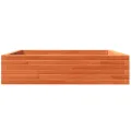 Jardinière cire marron 100x100x23 cm bois de pin massif