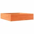 Jardinière cire marron 100x100x23 cm bois de pin massif