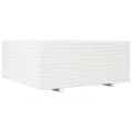 Jardinière blanc 110x110x49,5 cm bois de pin massif