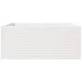Jardinière blanc 110x110x49,5 cm bois de pin massif