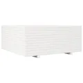 Jardinière blanc 110x110x49,5 cm bois de pin massif