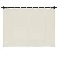 Tonnelle avec rideaux crème 3x3 m acier