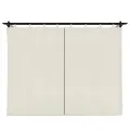 Tonnelle avec rideaux crème 3x3 m acier