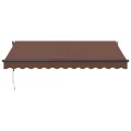 Auvent rétractable automatique marron 350x250 cm