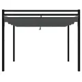 Tonnelle avec toit rétractable anthracite 3x3 m aluminium