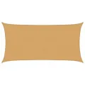 Voile d'ombrage 160 g/m² rectangulaire sable 2,5x4,5m PEHD