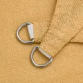 Voile d'ombrage 160 g/m² rectangulaire sable 2,5x4,5m PEHD