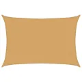 Voile d'ombrage 160 g/m² rectangulaire sable 3x4,5 m PEHD