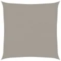 Voile d'ombrage 160 g/m² carré gris clair 2,5x2,5 m PEHD