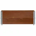 Jardinière marron 100x50 cm bois massif de pin