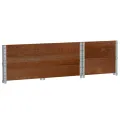 Jardinière marron 100x50 cm bois massif de pin