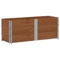 Jardinière marron 150x50 cm bois massif de pin