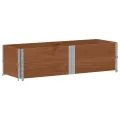 Jardinière marron 150x50 cm bois massif de pin