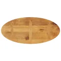 Dessus de table 90x40x2,5 cm ovale bois massif de manguier