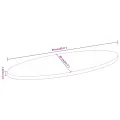 Dessus de table 90x40x2,5 cm ovale bois massif de manguier
