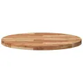 Dessus de table rond Ø80x4 cm bois massif d'acacia