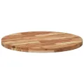 Dessus de table rond Ø80x4 cm bois massif d'acacia