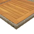Ensemble à manger de jardin 9 pcs coussins gris résine tressée