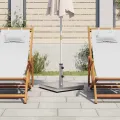 Base de parasol pour mâts Ø32/38/48 mm 28 kg carré