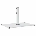 Base de parasol pour mâts Ø32/38/48 mm 15 kg rectangulaire