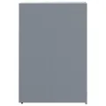 Rangement à roulettes pour poubelles pour bac unique gris acier