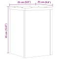 Supports pour plantes 2 pcs chêne sonoma bois d'ingénierie