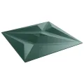 Panneaux muraux 12 pcs vert 50x50 cm XPS 3 m² étoile