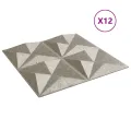 Panneaux muraux 12 pcs béton 50x50 cm XPS 3 m² origami
