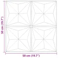 Panneaux muraux 12 pcs béton 50x50 cm XPS 3 m² origami