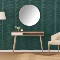 Panneaux muraux 12 pcs vert 50x50 cm XPS 3 m² pierre