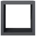 Portant de bois de chauffage anthracite 60x40x60 cm acier