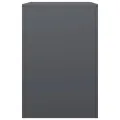 Portant de bois de chauffage anthracite 60x40x60 cm acier
