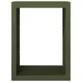 Portant de bois de chauffage vert 60x40x80 cm acier